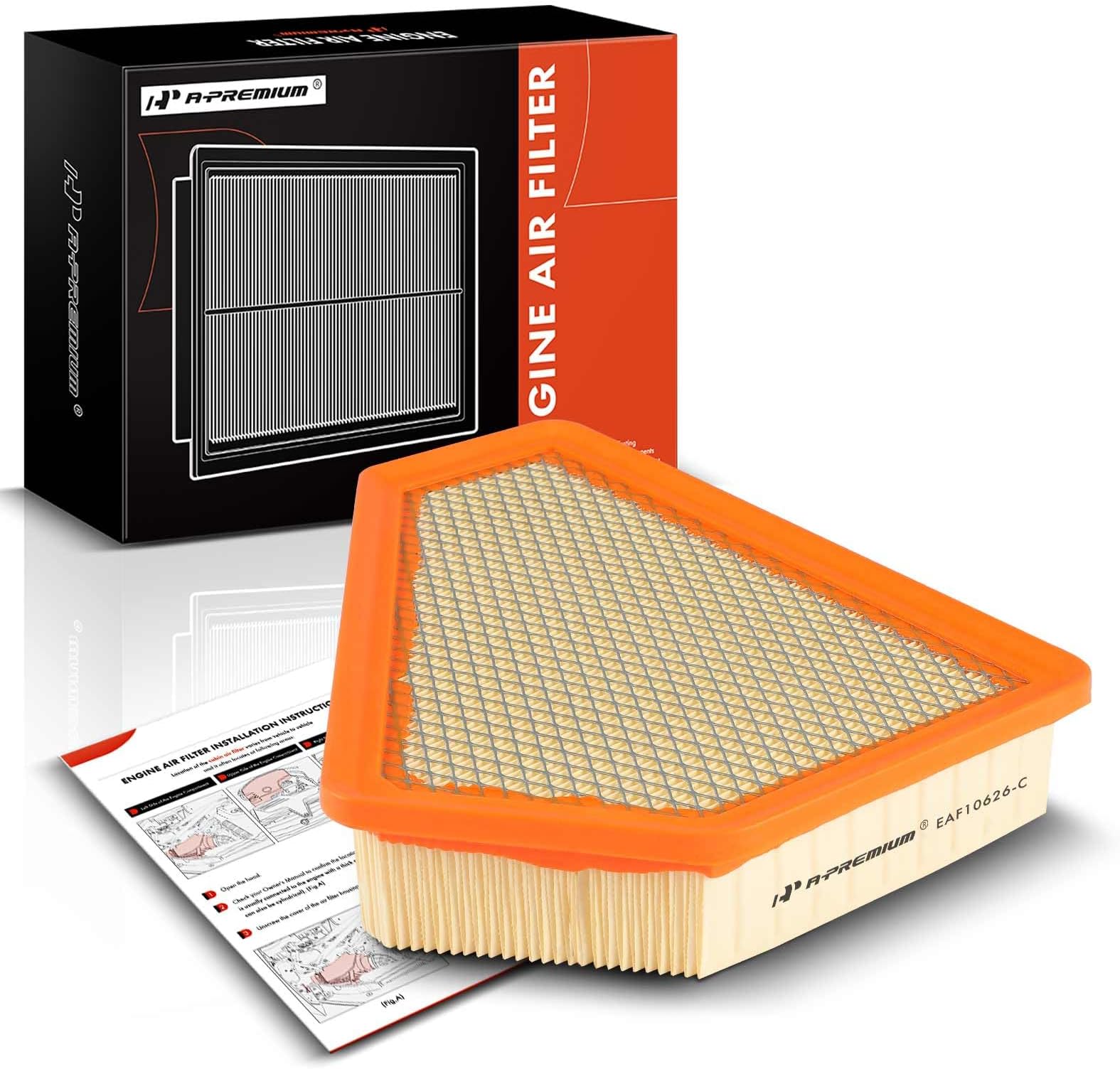 Engine Air Filter Compatible with Cadillac CTS 2008-2014, 3.0L 3.6L 6.2L
