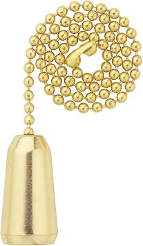 WESTINGHOUSE LIGHTING 77005 12" Brass Teardrop Decorative Pull Chain