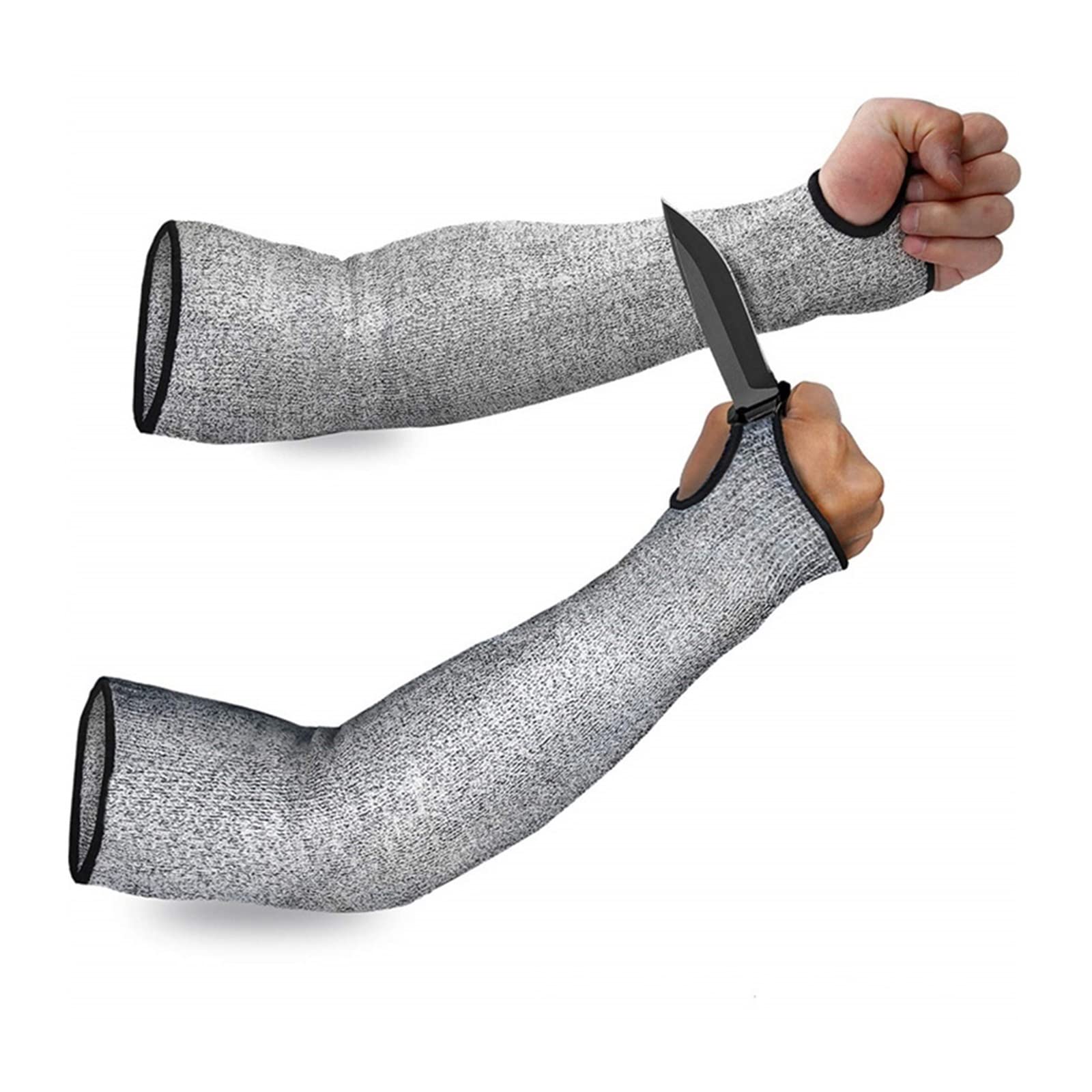 EDEDE Cut Resistant Gloves, Level 5 Safety Sleeves Anti Cut Arm Puncture Gloves Cut Resistant Bracers Protector Household Breathable Guard Gloves Safety Work Glove