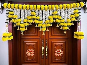 Door Decoration Artificial Flowers for Decoration Hanging Door Mala Entrance All Festival and Celebration [for All Doors: 40 Inch/100 CM]
