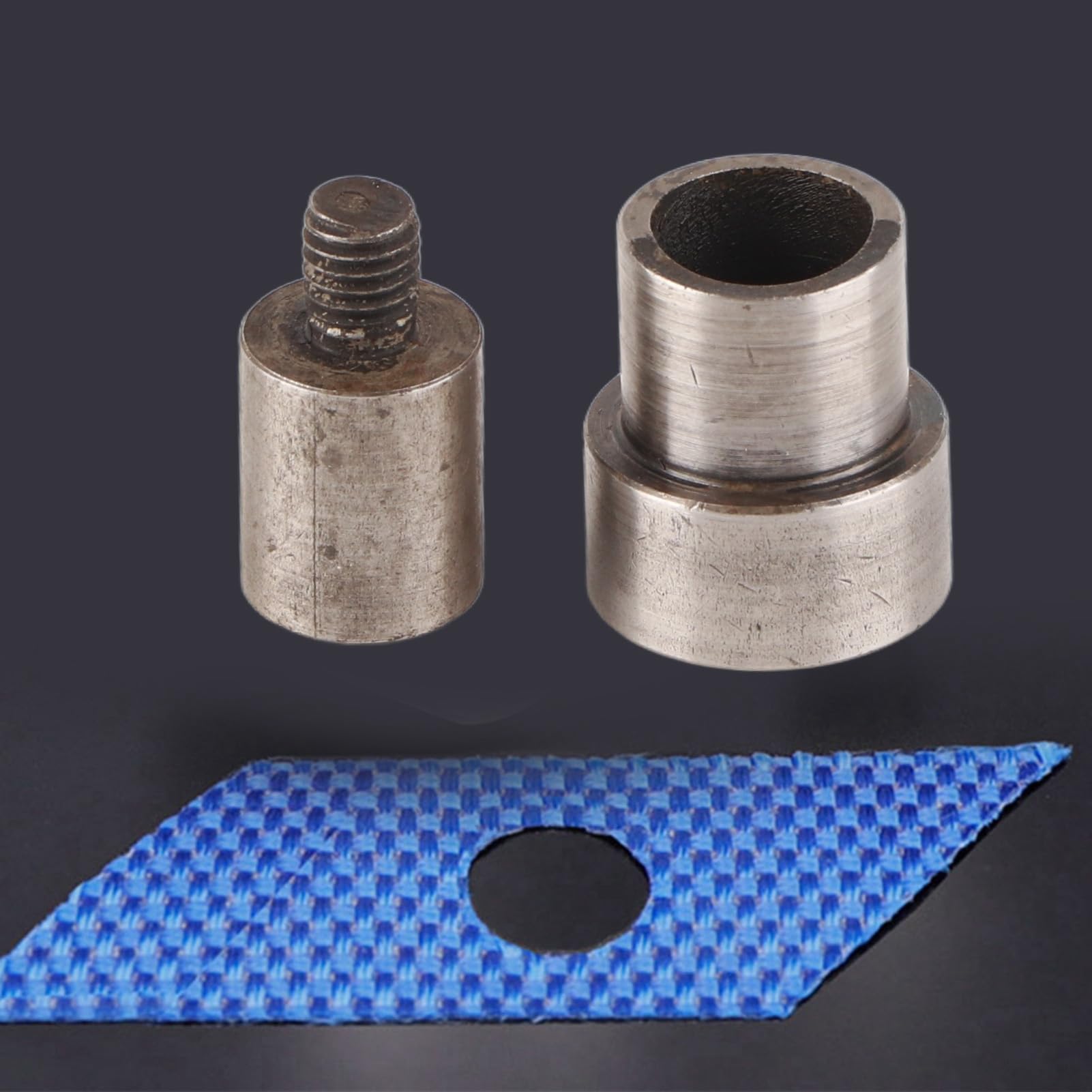 Sheet Metal Punch Hole Punch 2Pcs Hand Press Eyelet Puncher Grommet Die Buckle Mold Metal Inner Hex Hole Cutter Steel Grommet for Belt Watch Band - Image 2