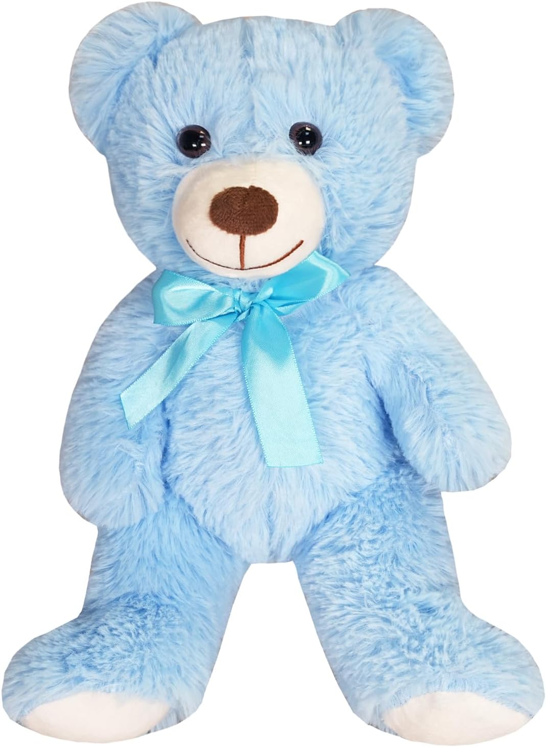 Teddy Bear Stuffed Animal，13.78'' Blue Teddy Bear Plush Toy Cuddly Valentine’s Day Gift for Boyfriend or Girlfriend (Blue)