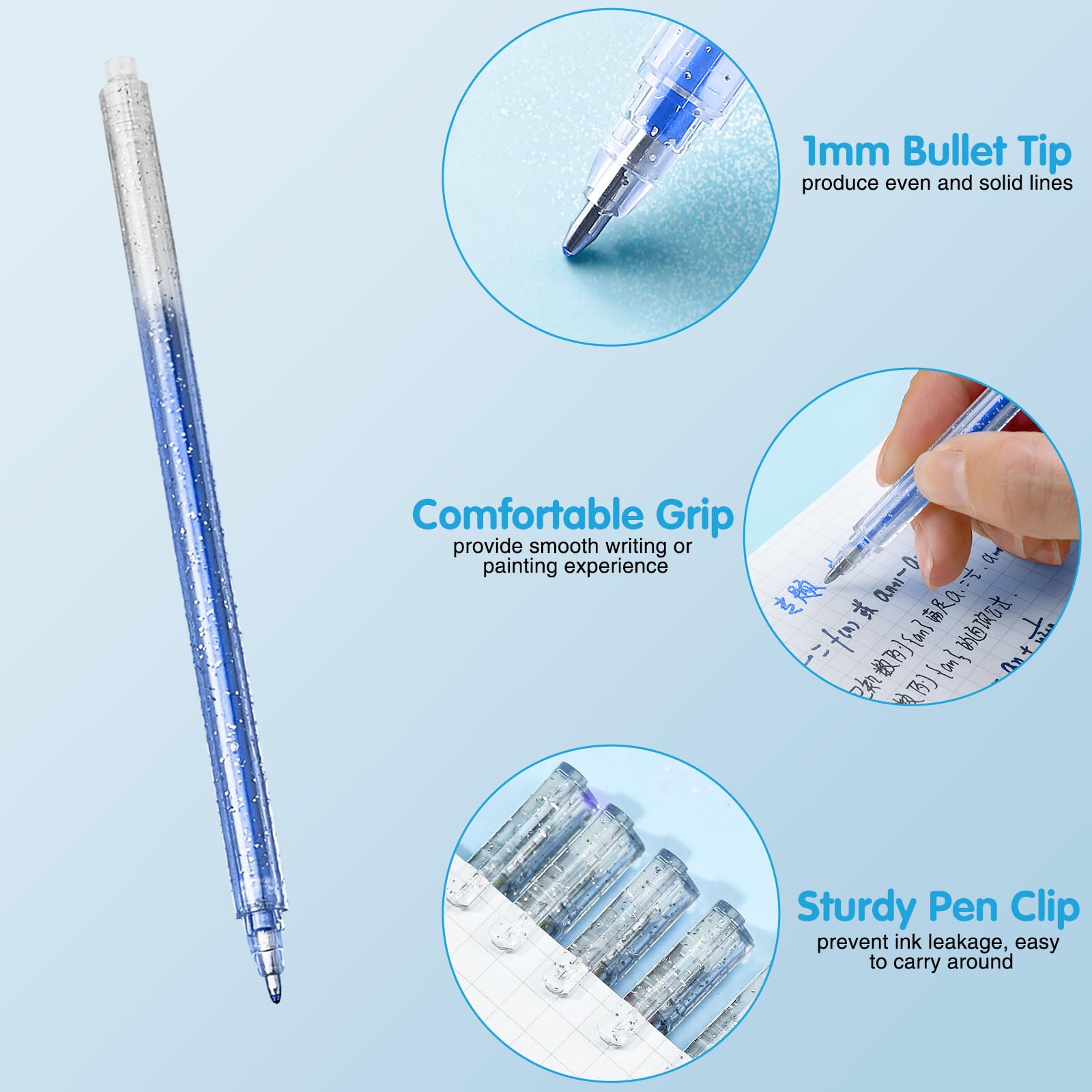 Marte Vanci Glitter Gel Pens - Image 3