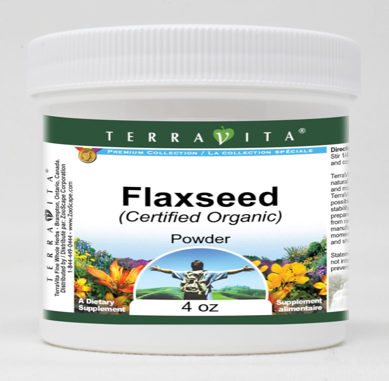 Flaxseed (Certified Organic) Powder (4 oz, ZIN: 517689) - 2 Pack