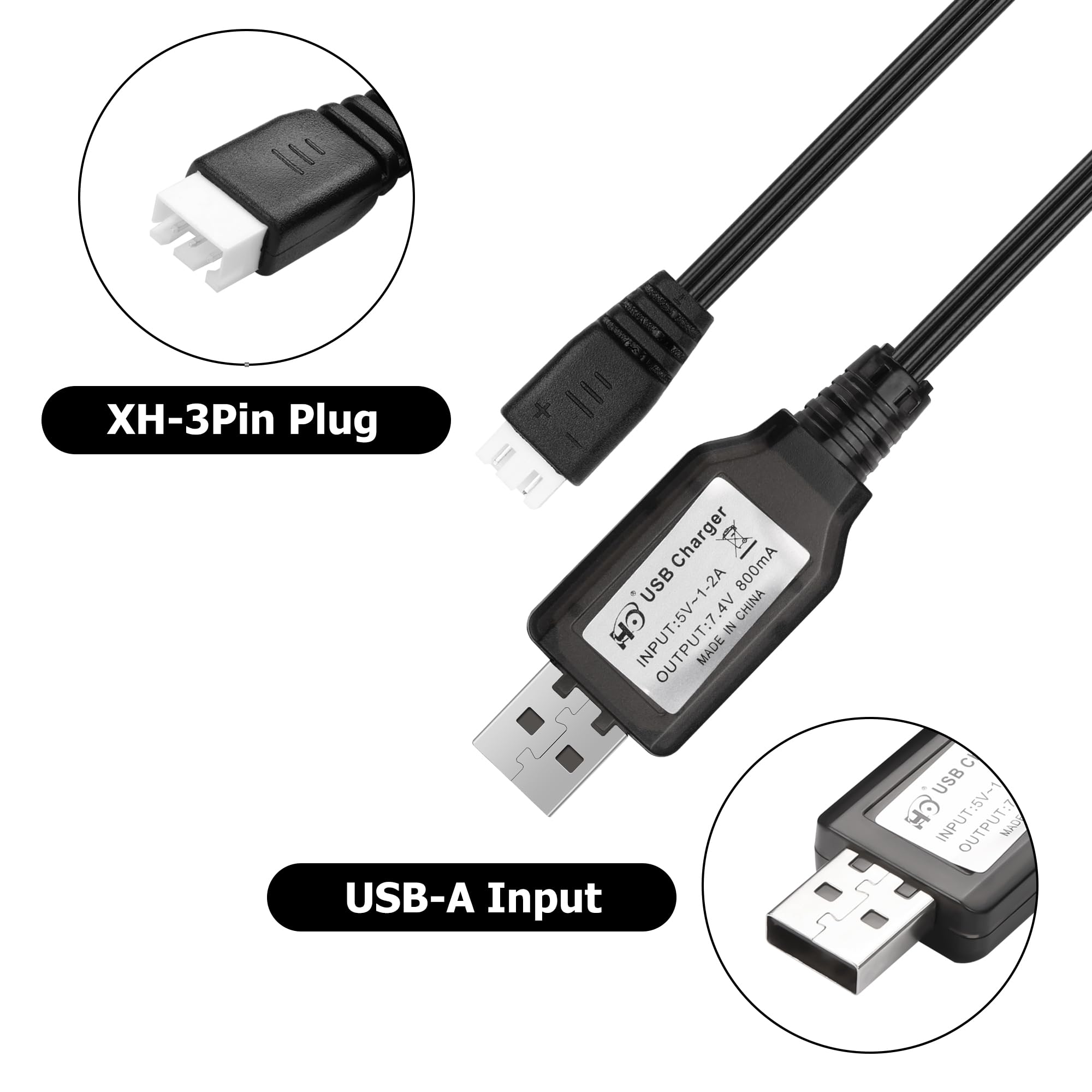 Teasteam Lipo Ladegerät 2S 7,4V - Dual Channel USB Lader Für RC Autos & Drohnen