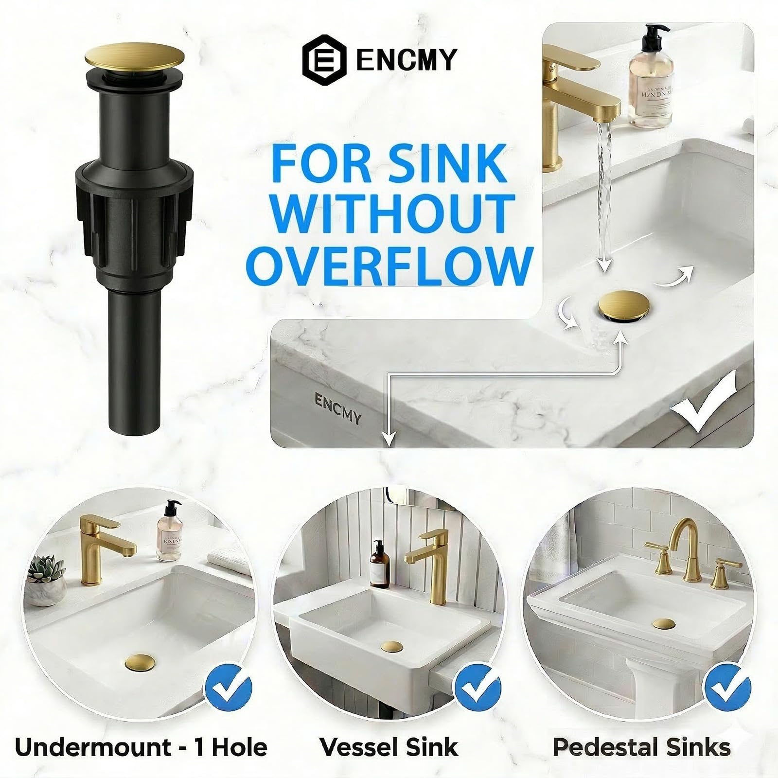 Waschbeckenablauf EC-XSQ-WK-001-BG
