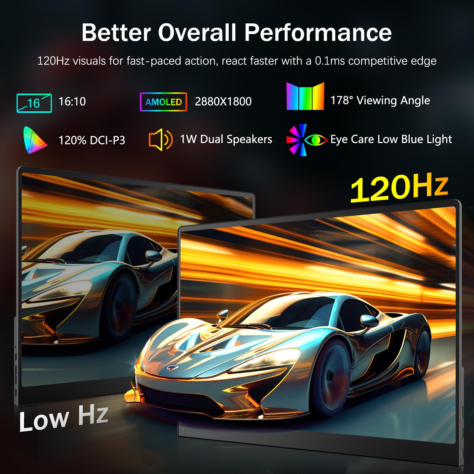 Amazon.co.jp: NewHail OLED ポータブルモニター 16インチ 3K