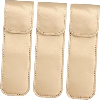 FRCOLOR 3 Peças De Pinças Estojo Protetor Pinças De Cílios Para Cílios Postiços Kit De Couro Kit De Chaves Suporte De Couro Pu Suporte De Couro Enxerto De Cílios Pinça Capa Pinça Suporte