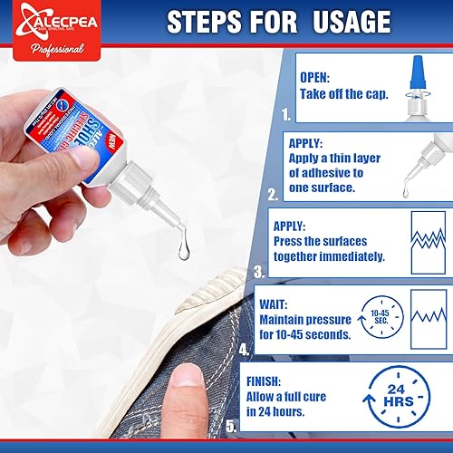 Miniatura 24 de ALECPEA Pegamento de vidrio de 1.06 oz – Adhesivo de secado rápido y resistente a la intemperie para reparación de vidrio, joyas, arte, cristal