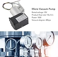Vista 5 de Bomba de vacío micro DC12V 10W Mini compresor de aire Bomba de diafragma de aceite Bomba de vacío sin escobillas 15L por tarifa mínima