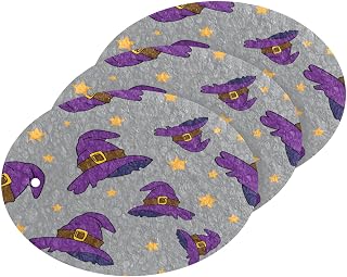 Halloween Witch Hat Grey Kitchen Sponges Cleaning Dish Sponges Non-Scratch Scrubber Sponge for Kitchen Bathroom Cars, pack of 3