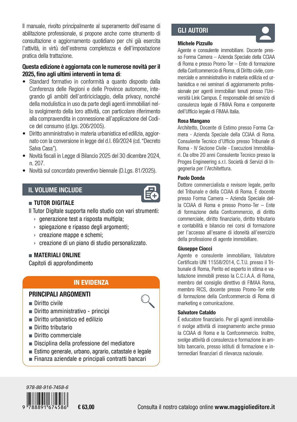 L'agente immobiliare. Guida per l'esame e la professione