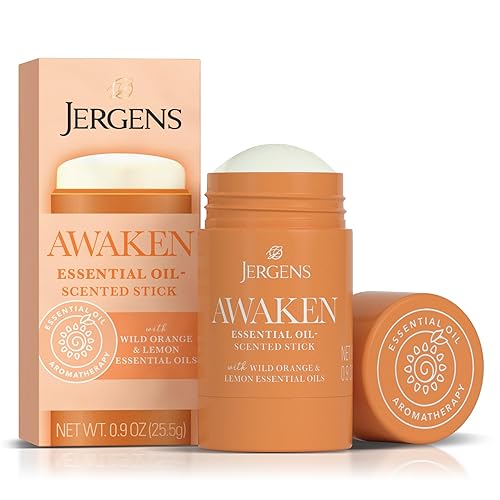 Miniatura 1 de Jergens Awaken - Barra de aromaterapia calmante con aceites esenciales de naranja silvestre y limón, 0.9 onzas