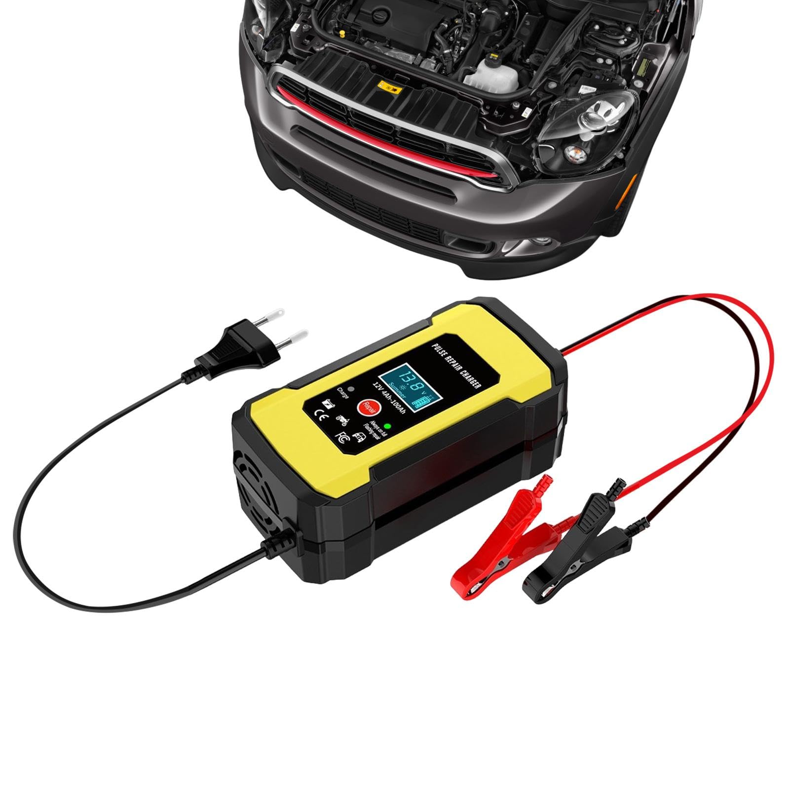 Evite baterías muertas con el mantenedor de batería para motocicleta 12V 8