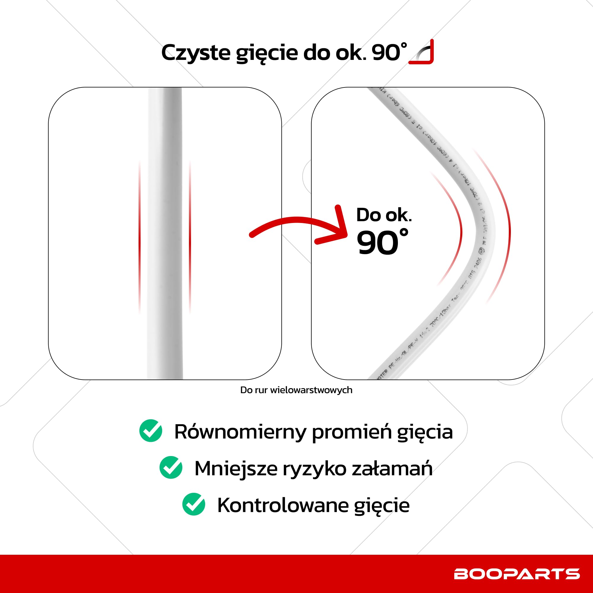 Giętarka Ręczna do Rur Ø16–32 mm | Zestaw do Gięcia Rur Wielowarstwowych, PEX, PER i PEX-AL-PEX | Typ Kuszowy z Walizką i 4 Matrycami Ø16, Ø20, Ø25/26, Ø32 | Stopniowe zginanie do ok. 90° z mechanizmem zapadkowym, do instalacji wodno-kanalizacyjnych i grz