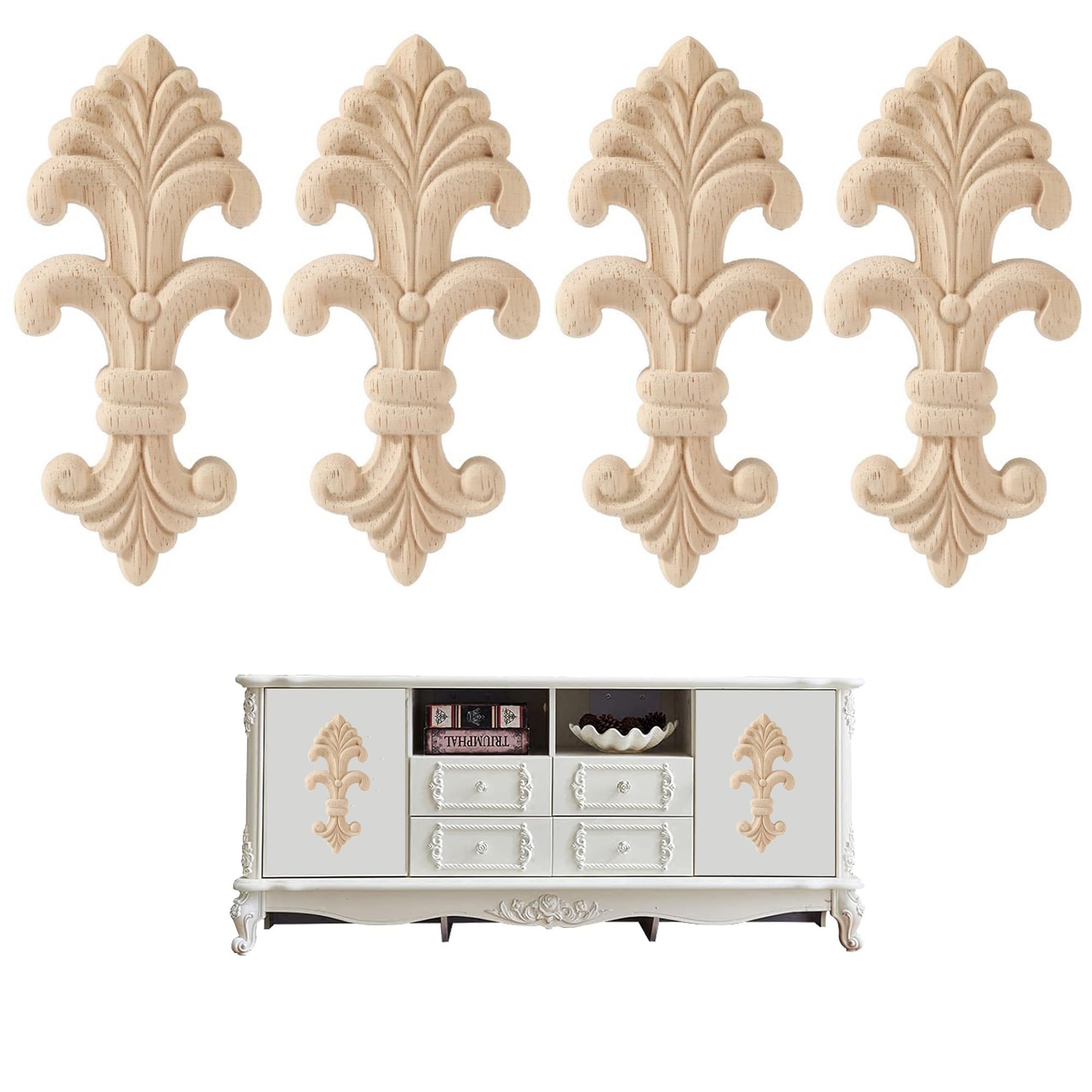 Moulure Decorative Bois Appliques En Bois Coin Fleur Sculpture Meubles Naturels Moulures En Bois Vintage Accessoires Non Peints Décoration Décalcomanie Jh3-15 Moulure Decorative Bois Appliques En Bois Coin Fleur Sculpture Meubles Naturels Moulures En Bois Vintage Accessoires Non Peints Décoration Décalcomanie Jh3-15