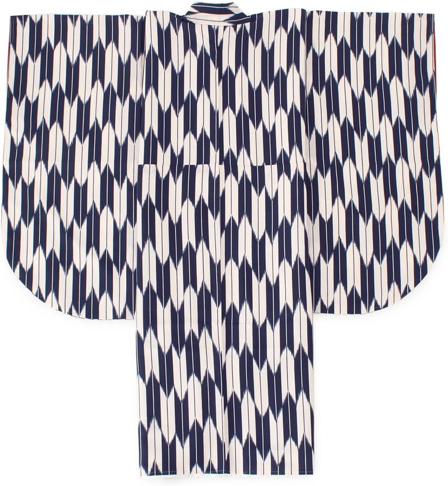 ◇ノー皺加工最高級カルキュロ◇変わり織り涼しげ黒地青りんごアメ浴衣