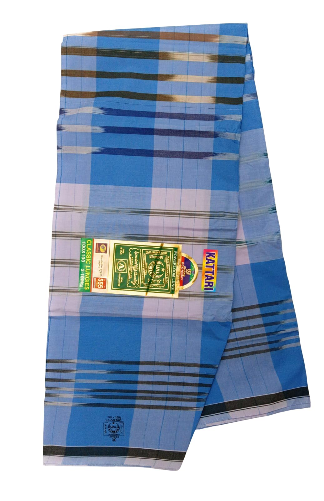 A CHAND Men's Cotton Lungi 2.10mtr PLMLH864-image-49