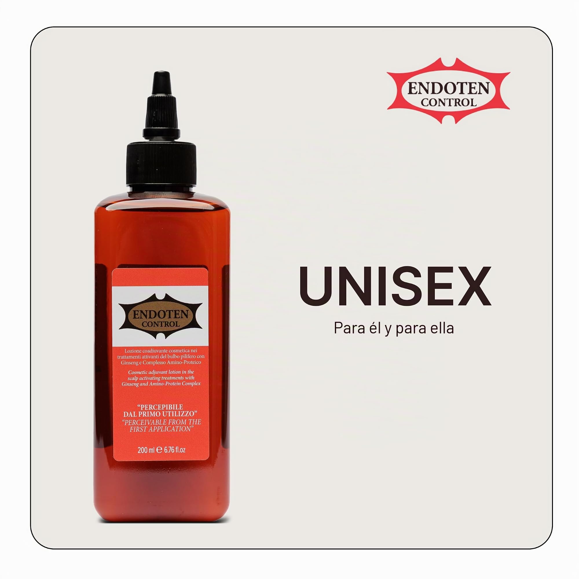 Endoten Control Loción para el Cabello con Ginseng, Brillo y Suavidad, Fortalece Cabello Frágil