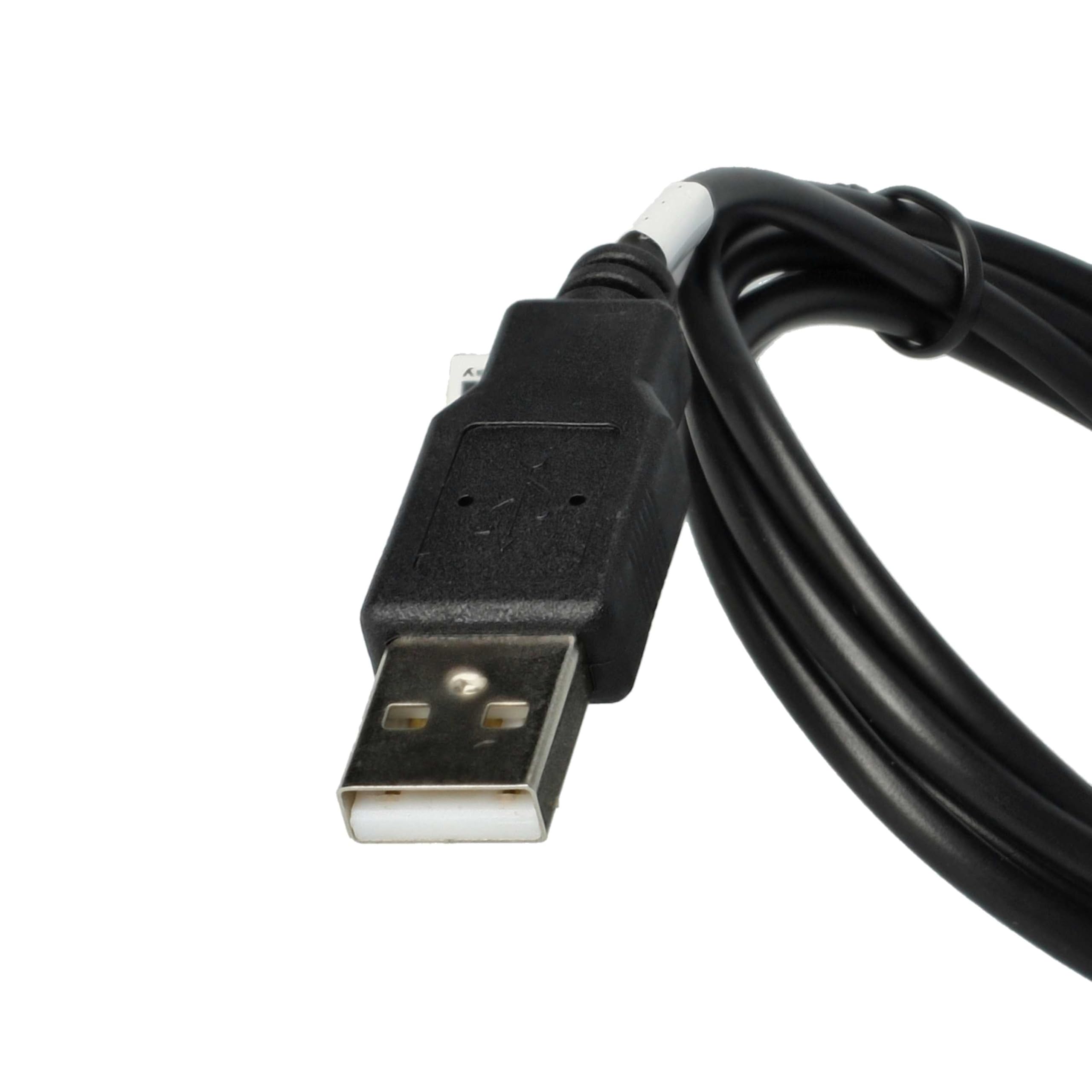 Cavo di Ricarica USB vhbw compatibile con Garmin Zumo 340, 340LM, 390, 390LM, 660, 660LM, Forerunner 205, 100 cm Nero
