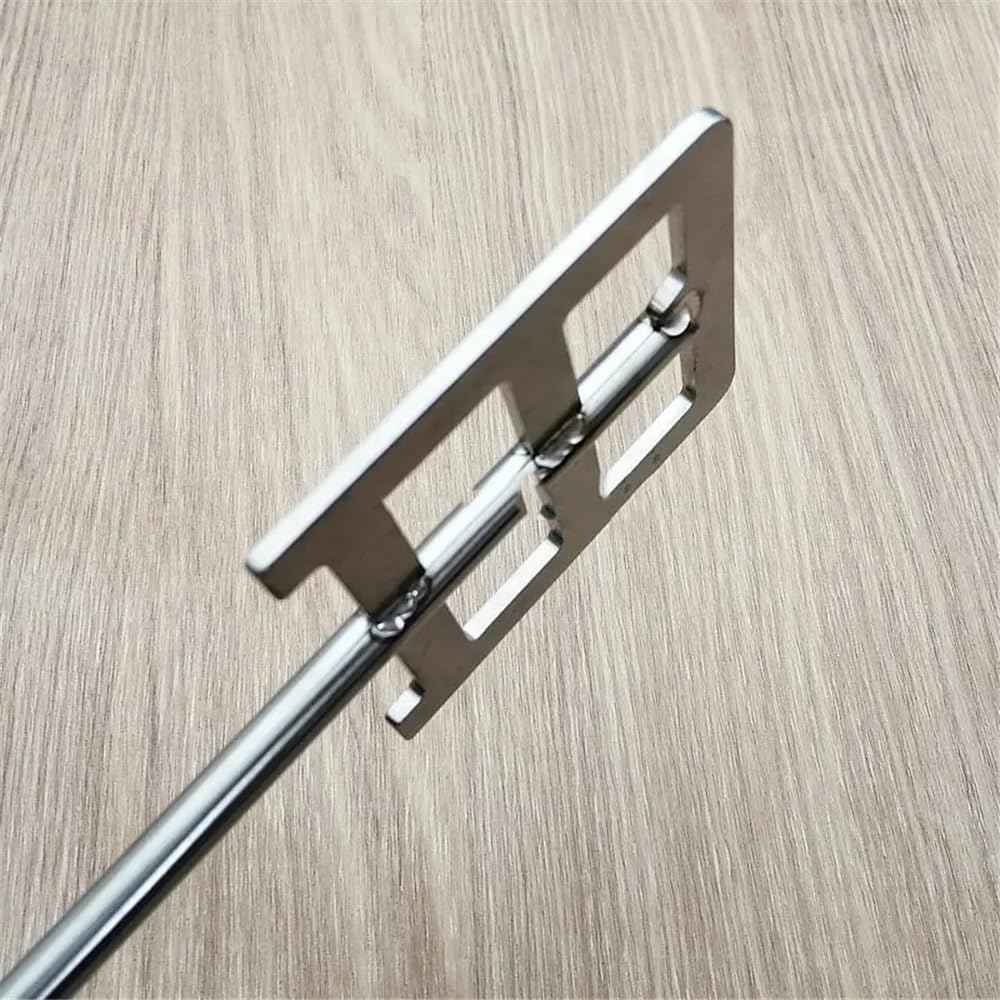 Varillas agitadoras suspendidas, Paleta agitadora de laboratorio de altura for vaso de precipitados de acero inoxidable 304, varios tamaños(120x8x500mm)
