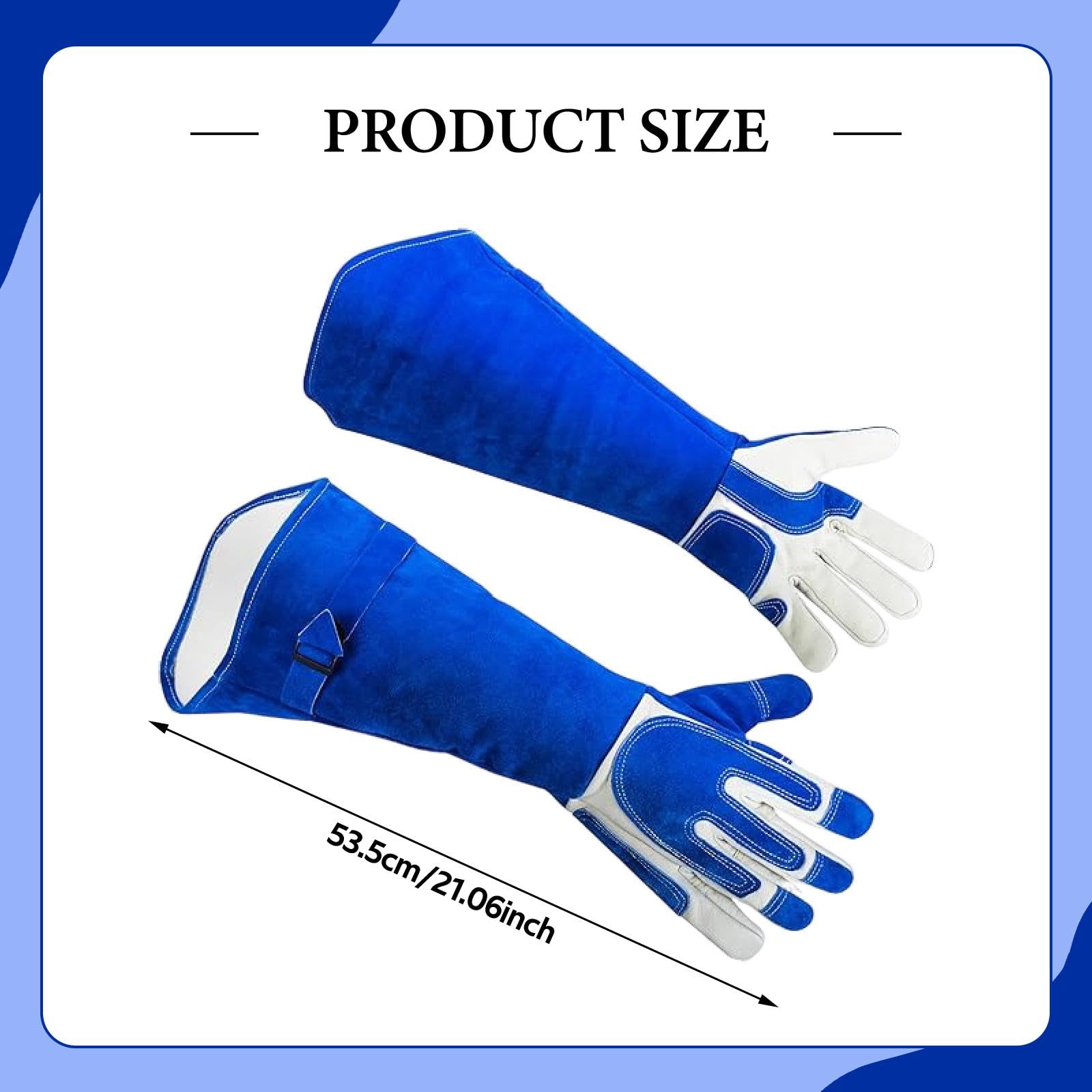 Tierpflegehandschuhe Kratzschutz Arm Schutz 53,5 Cm Pu