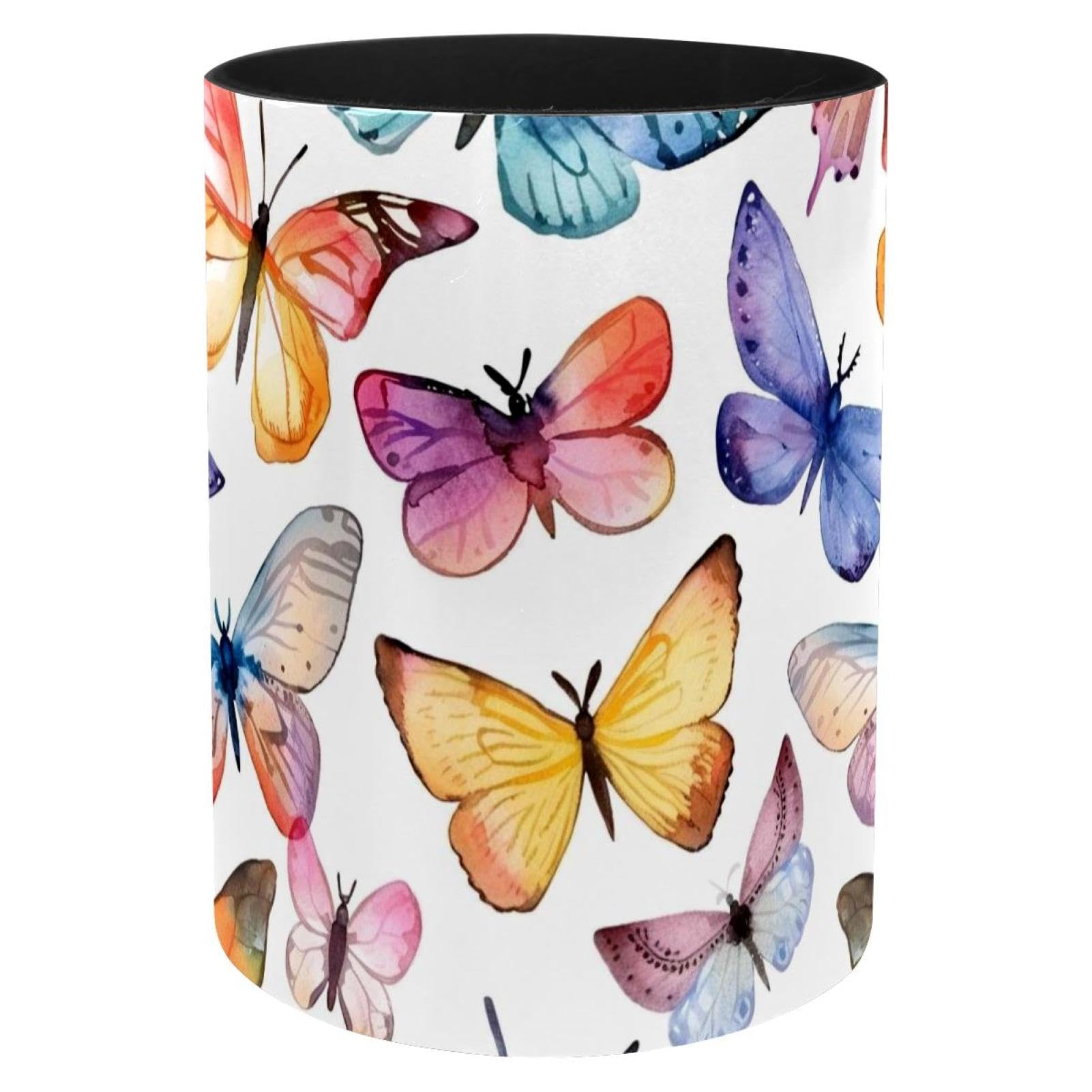 Pot à crayons papillons colorés pour harmoniser votre bureau à la maison