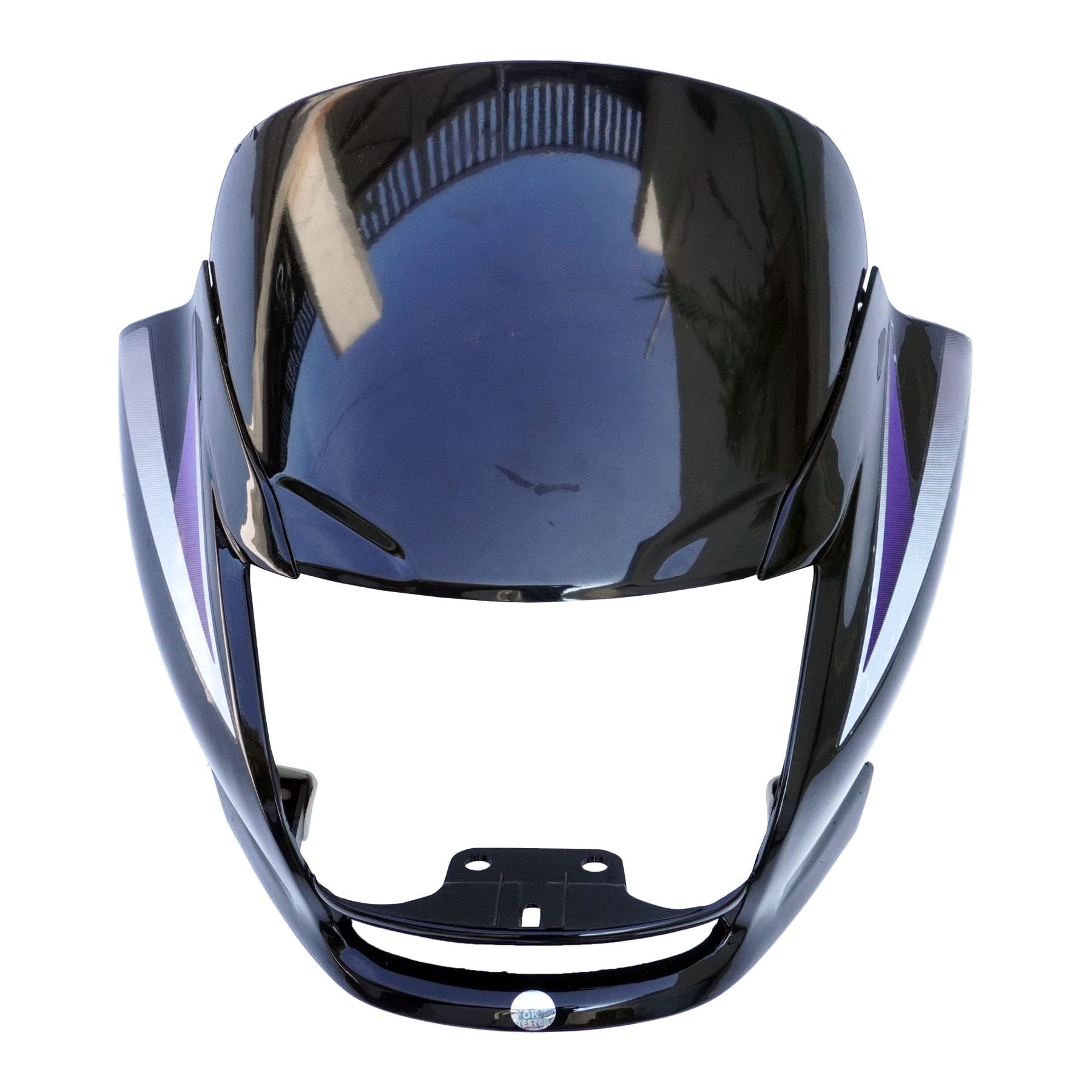 NIKAVI N533 Head Light Mask Compatible Compatible for Hero Super Splendor 2018 Bk.Purple-picture-12