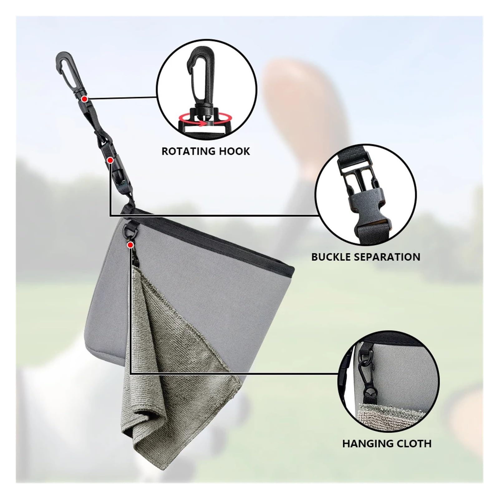 Bolsa de Almacenamiento Multifuncional for Palos Golf