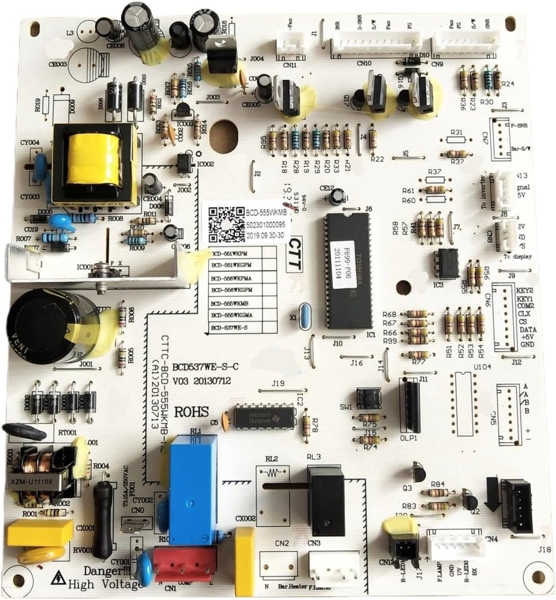 冷蔵庫ボード BCD-555WKMB 502301000095 冷蔵庫制御ボード部品