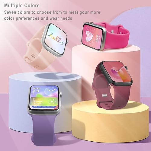 Miniatura 8 de Correa deportiva compatible con correas de Apple Watch de 1.496 in 1.575 in 1.614 in 1.654 in 1.732 in 1.772 in 1.811 in 1.929 in, correa de