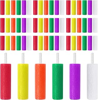 60 Pcs Aligner Chewies, 6 Colors Fruity Dental Chew Sticks, Aligner Trays Seater Chewies for Aligner Chompers, Individual Vacuum Sealed Orthodontic Chewies