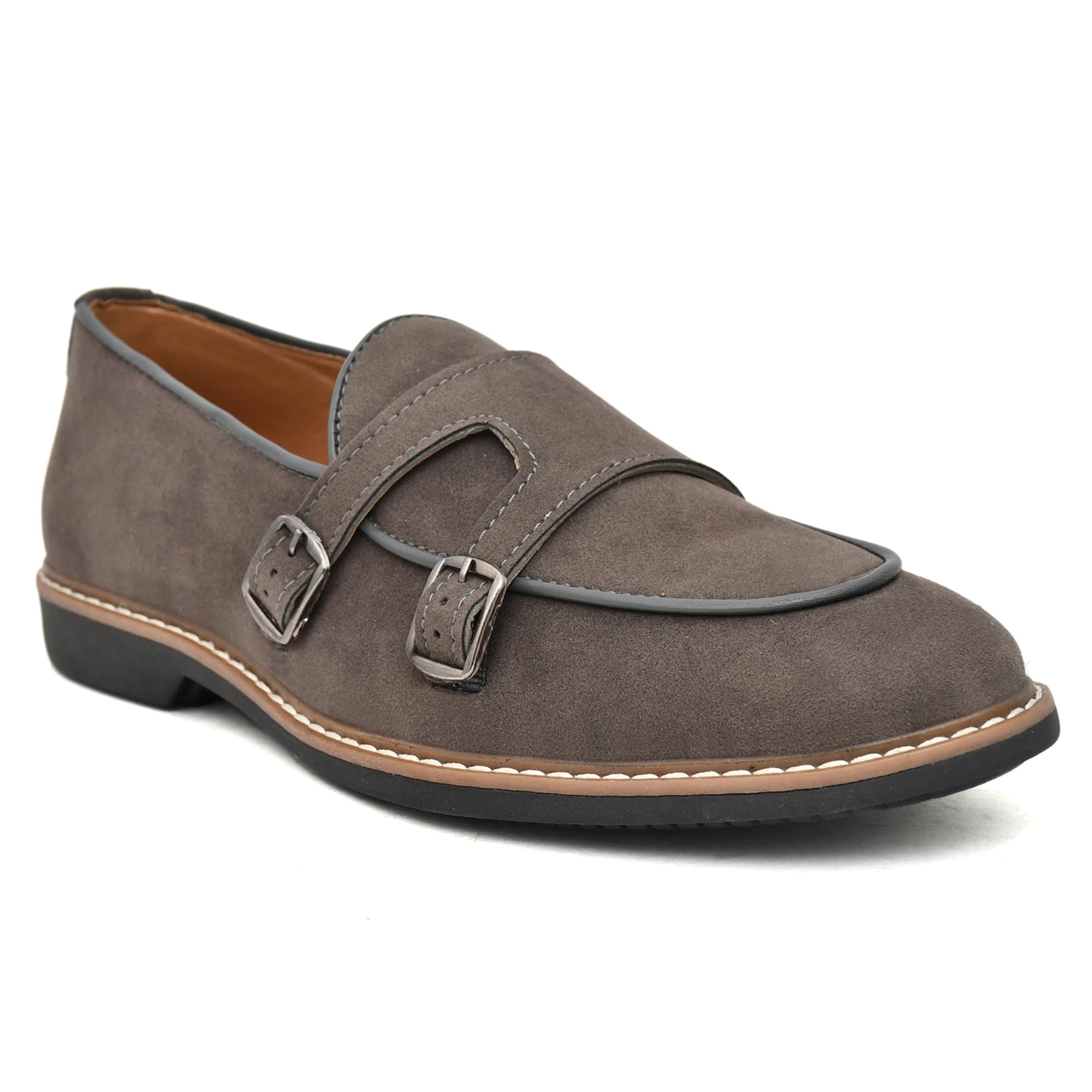 Ariwa Casual Loafers Shoes for Men (Penny Loafers) (Grey, 8)