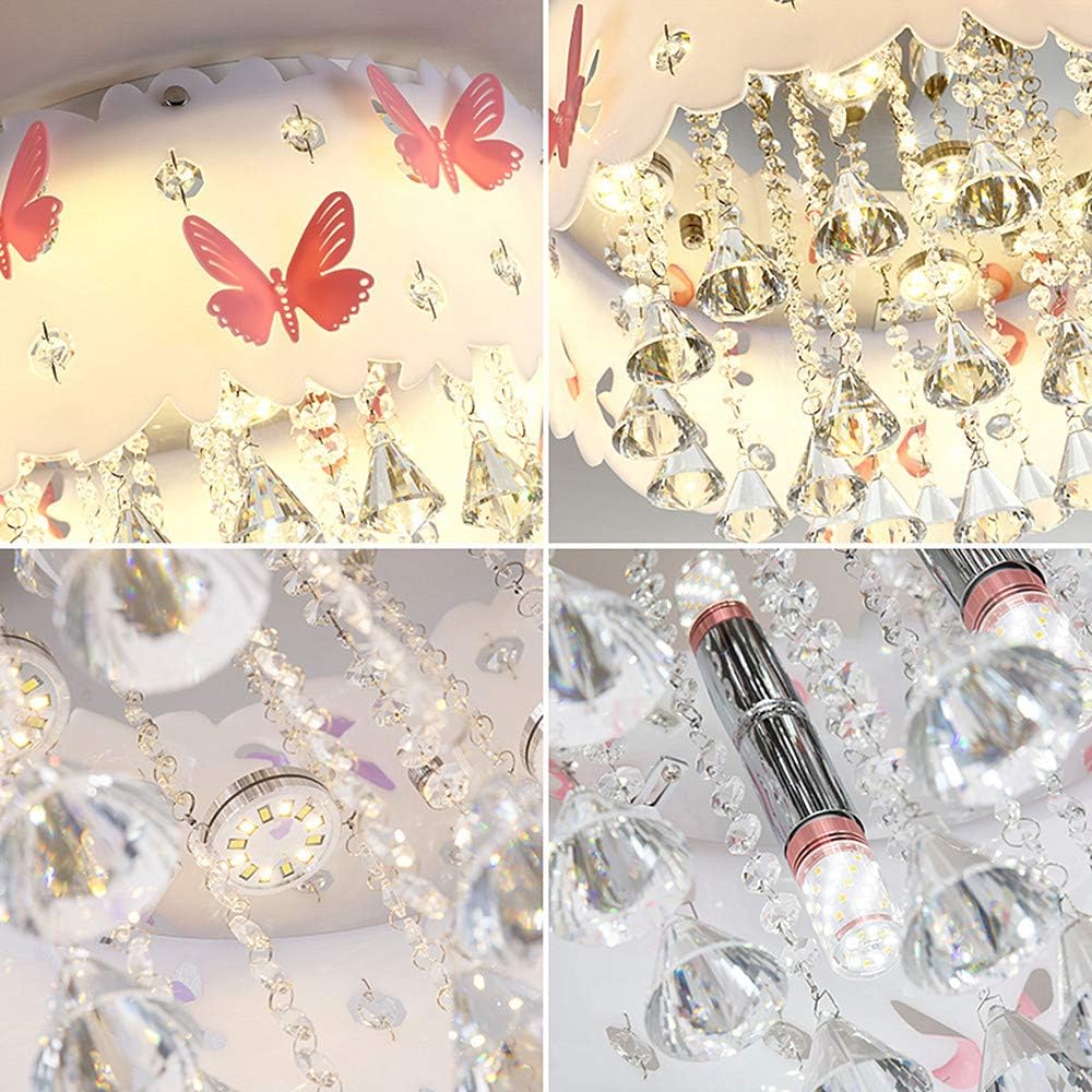 Onе-Dау Sаlе: Uр tо 70% оƒƒ LAKIQ Modern Girl’s Bedroom Flush Mount Ceiling Lighting Fixture Lovely Pink Butterfly LED Crystal Chandelier Drum Shade Close to Ceiling Light for Girls Kids Room Foyer Living Room Blасk Frіdау Sаlе 2022 LAKIQ Modern Girl’s Bedroom Flush Mount Ceiling Lighting Fixture Lovely Pink Butterfly LED Crystal Chandelier Drum Shade Close to Ceiling Light for Girls Kids Room Foyer Living Room