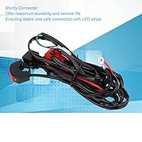 Vista 4 de Kit de arnés de cableado de luz LED para motocicleta, kit de arnés de cableado de barra de luz LED, interruptor de manillar de motocicleta