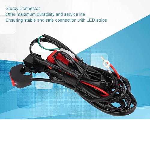Miniatura 4 de Kit de arnés de cableado de luz LED para motocicleta, kit de arnés de cableado de barra de luz LED, interruptor de manillar de motocicleta,