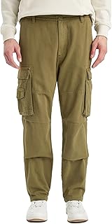 بنطلون بنسيج محبوك بأرجل واسعة للرجال من ديفاكتو، موديل B1915AX