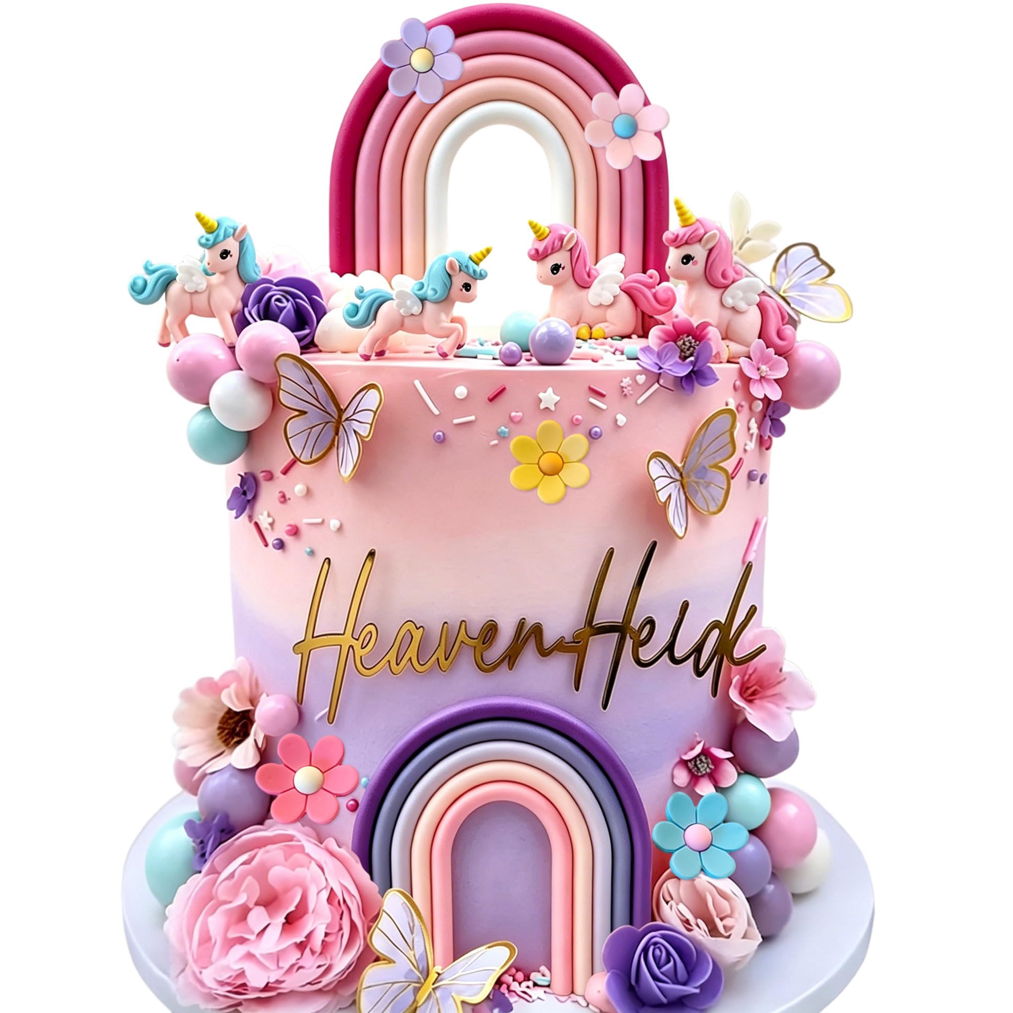 Pony Unicorn Cake Decoration Pony Birthday Decoration Rainbow Cake Topper Unicorn Party Favors Rainbow Birthday Decoration