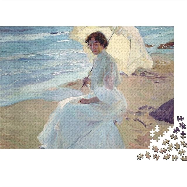 Joaquín Sorolla Y Bastida Rompecabezas De Madera 1000 Piezas, Impossible Puzzle Museo Creativo para Adultos