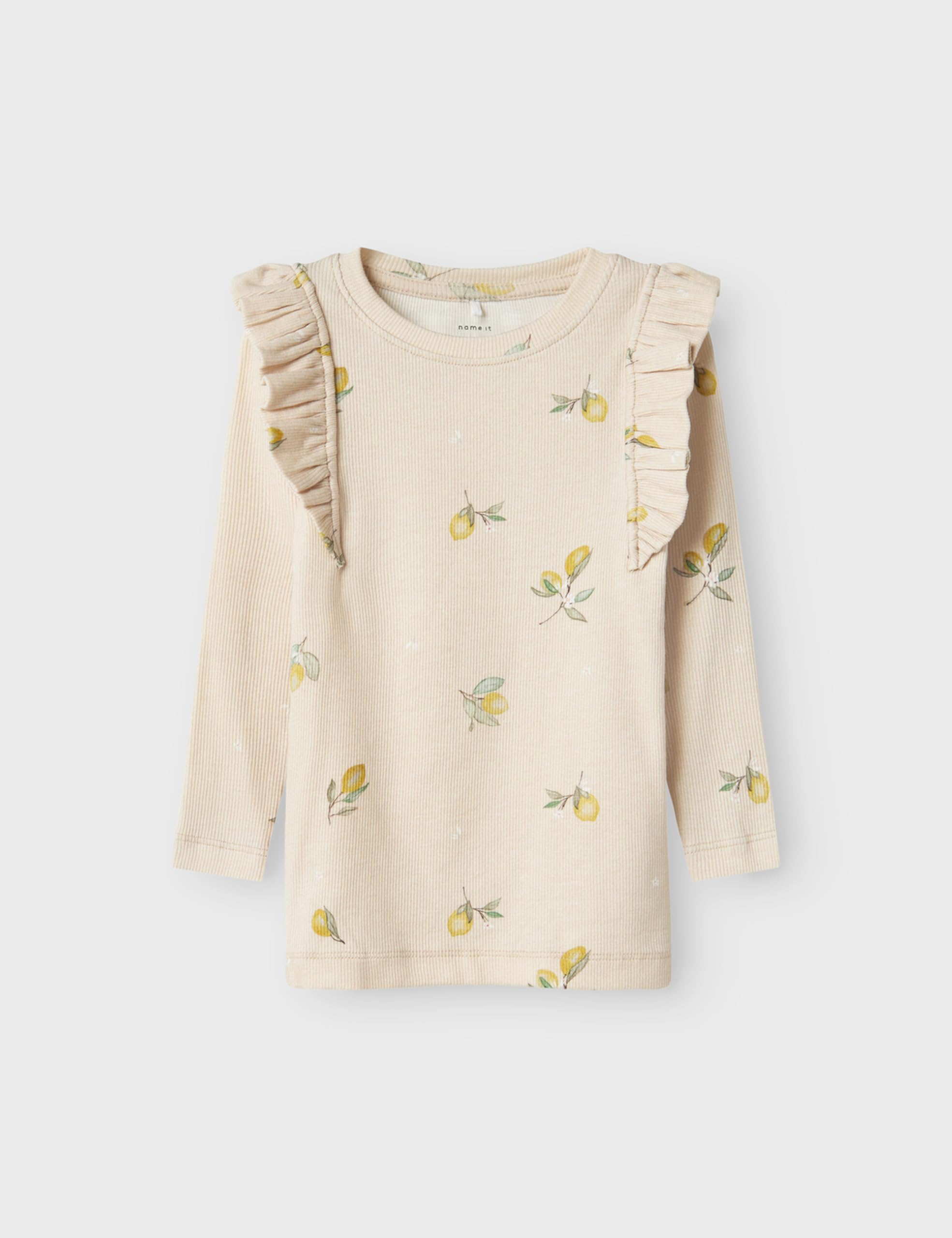 NAME IT Dziewczęca Nmffryda XSL Ls Top, peyote, 98