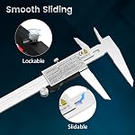 Housolution Digital Caliper 12 Inch, Caliper Measuring Tool with Large LCD Screen, Inch/MM, 4 Measuring Ways, Auto-Off, Stainless Steel