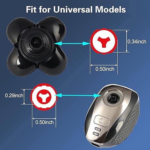 Miniatura 2 de 5 Blades Shaver Replacement Heads for Bald Men Easy to Clean Electric Shaver with Blade Cover