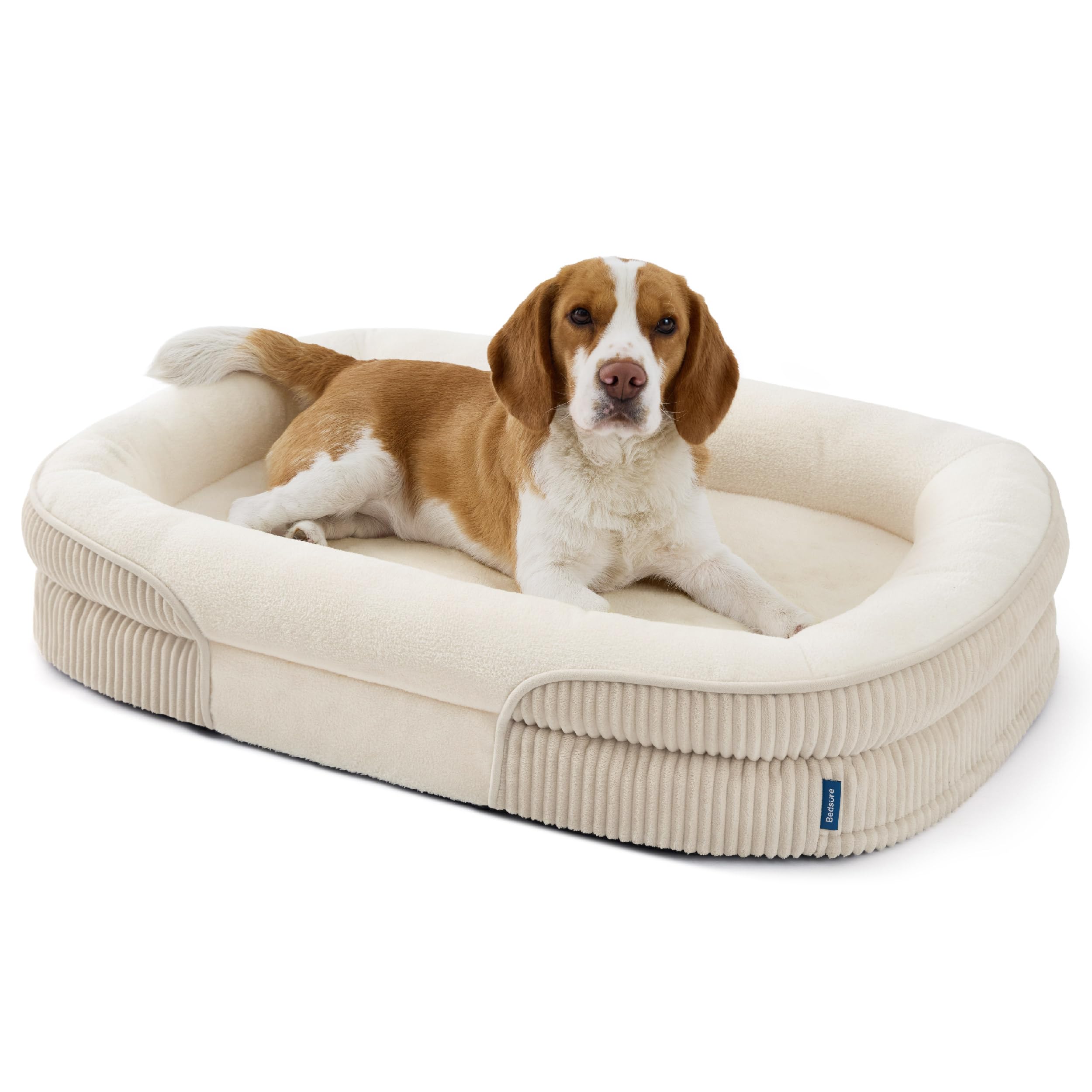 BEDSURE orthopädisches Hundebett ergonomisches Hundesofa -76x51x16.5/ 89x64x18/ 97x71x18/106x76x18/114x81x18