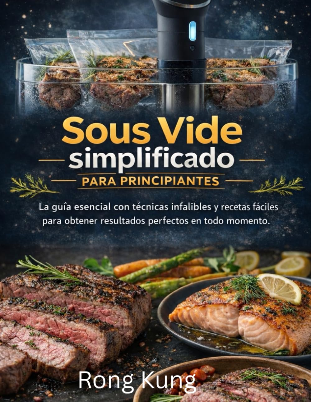 Sous Vide simplificado para principiantes: La guía esencial con técnicas infalibles y recetas fáciles para obtener resultados perfectos en todo momento.