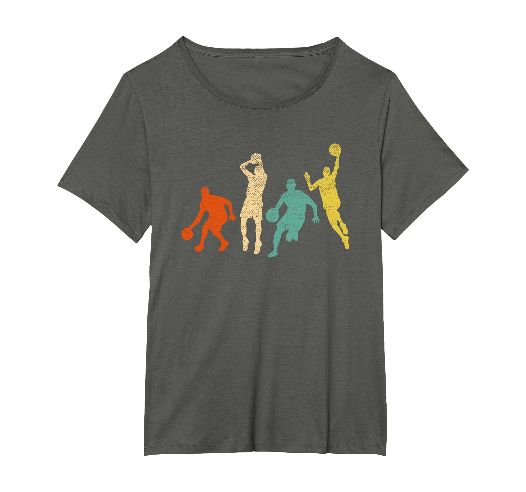 Vintage Basketball Ball Graphic Design Basketball Fan Player T-Shirt