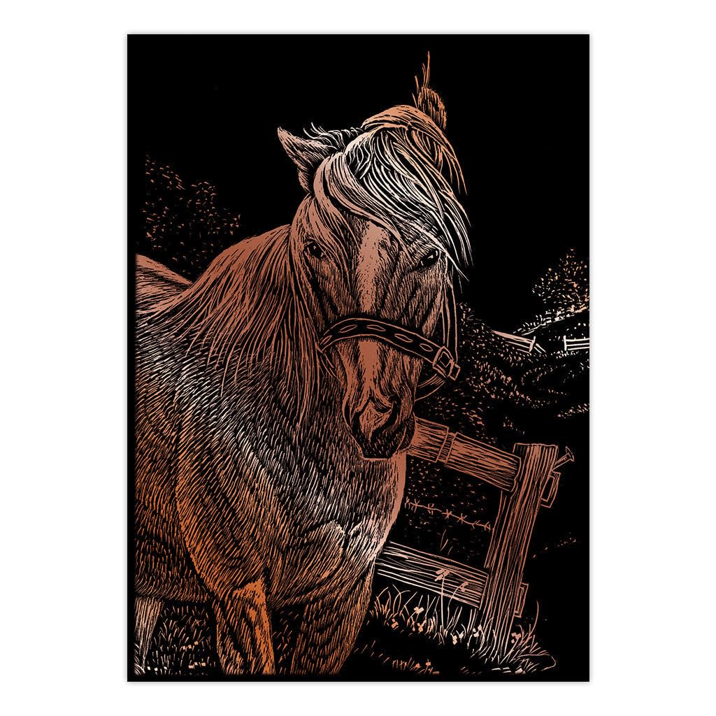 Royal & Langnickel Engraving Art Glow in The Dark 8 x 10 inch Blank Board (Pack of 6)