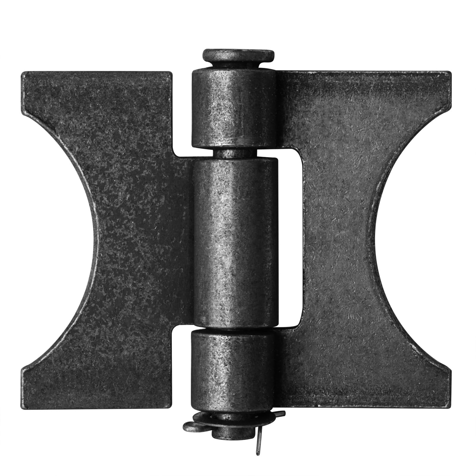 heneng 6 Pcs Weldable Door Hinges, 4 x 3-5/8 inches, Carbon Steel Butterfly Hinge Traile Truck Body Gate Door Hinge, Thickness 4.5mm, Metal Gate Hinge with Removable Pin