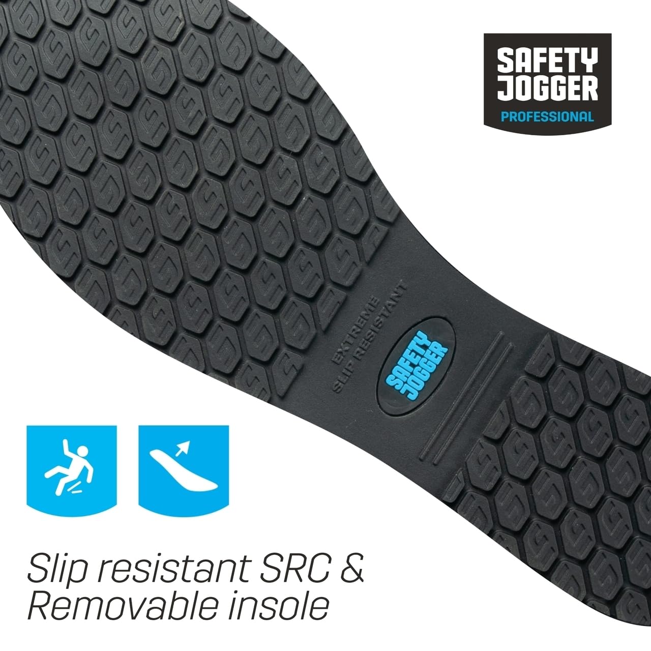SAFETY JOGGER Chaussures de Travail légères pour Femmes et Hommes - Cool - Baskets Respirantes, Imperméable, Confortables et Antidérapantes, idéal pour Aide Soignants et Cuisine