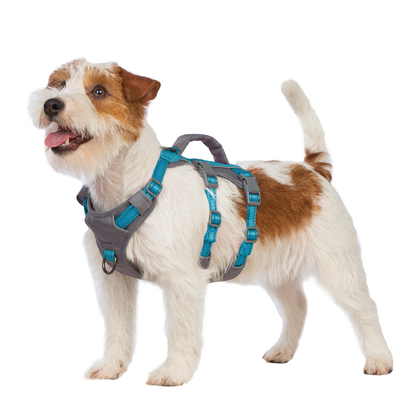 Huntboo Escape Proof Dog Harness Medium, Anti-Pull Dog Harness with Handle, Breathable, Adjustable, Reflective Dog Harnesses