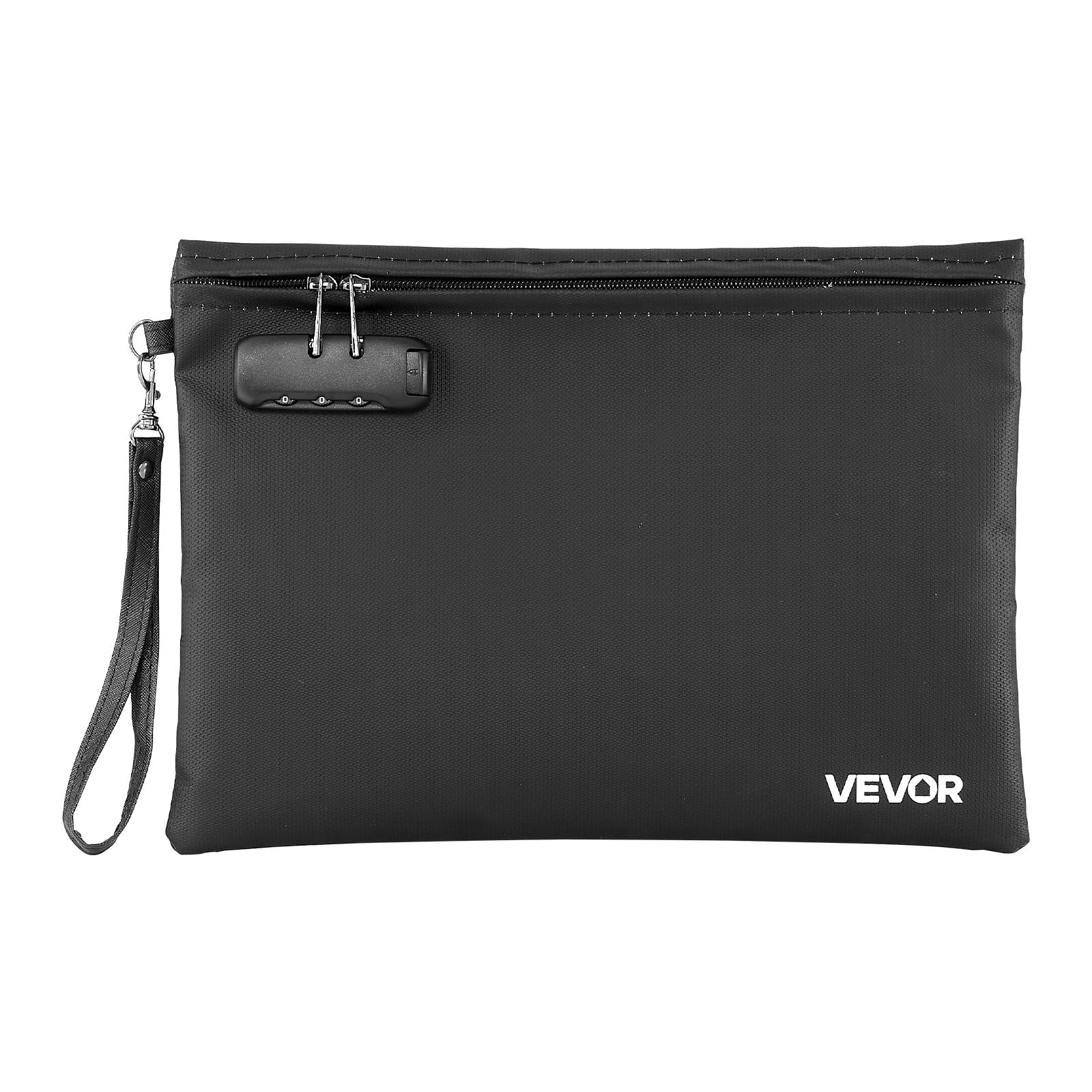 VEVOR Borsa Portadocumenti Ignifuga 1000°C Impermeabile con Lucchetto, Scatola Portatile per Documenti, Ufficio e Viaggi